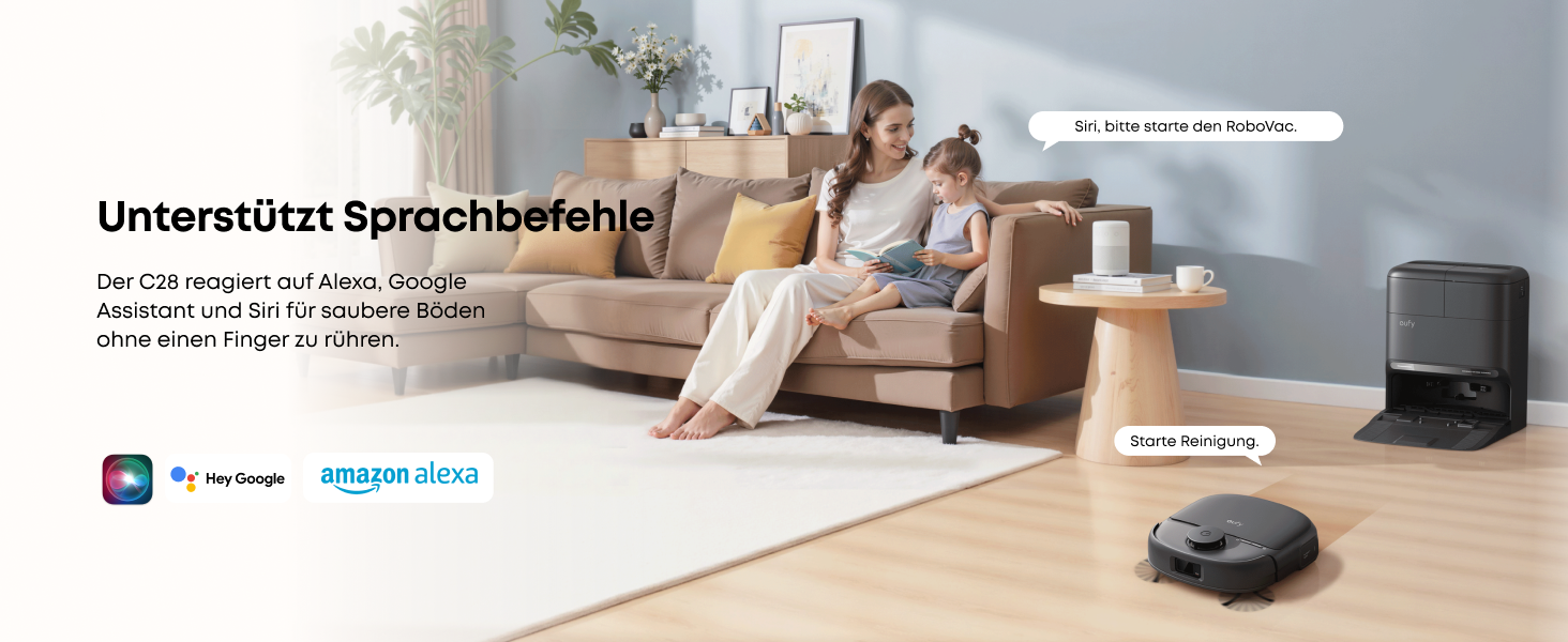 Gemütliches Wohnzimmer mit frisch gereinigtem Boden und entspannter Atmosphäre